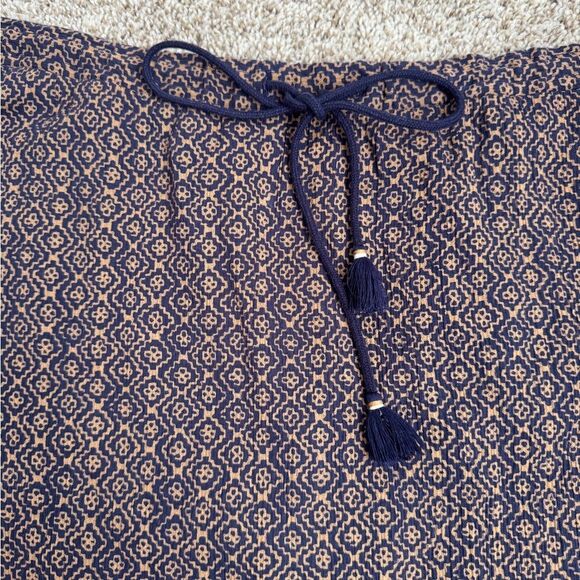 Eddie Bauer Women’s Blue and Gold Print Maxi Skirt size XL - Picture 2 of 5